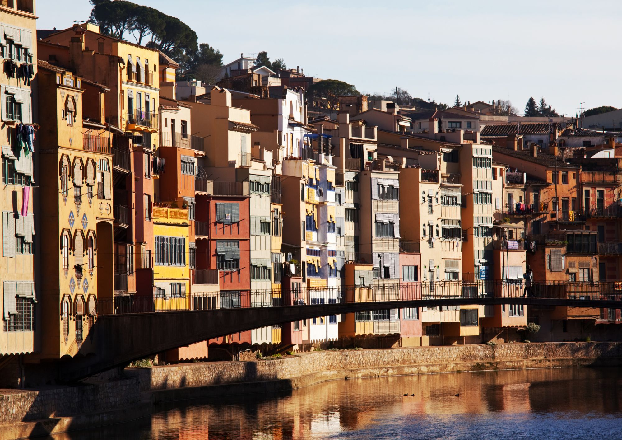 la hermosa ciudad de Girona para hacer ciclismo
